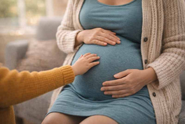 Bild von einem Schwangerschaftsbauch