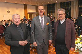 Foto von Weihbischof Wilfried Theising, Bernd Meerpohl, PD Dr. Marc Röbel